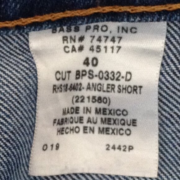 Red Head Men's Blue Denim Cargo Shorts Pockets Waist 40" Hiking Walking - Picture 6 of 7